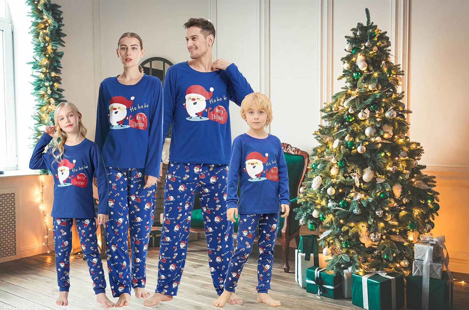 Family Matching Pajama Sets Cute Christmas Tree Sleepwear Snowman Holiday PJS for Couples and Kids - Image 7