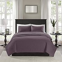 Vista 17 de Madison Park Juego de edredón reversible de damasco acolchado, edredones rellenos de algodón, para todas las estaciones, edredón grande y cálido