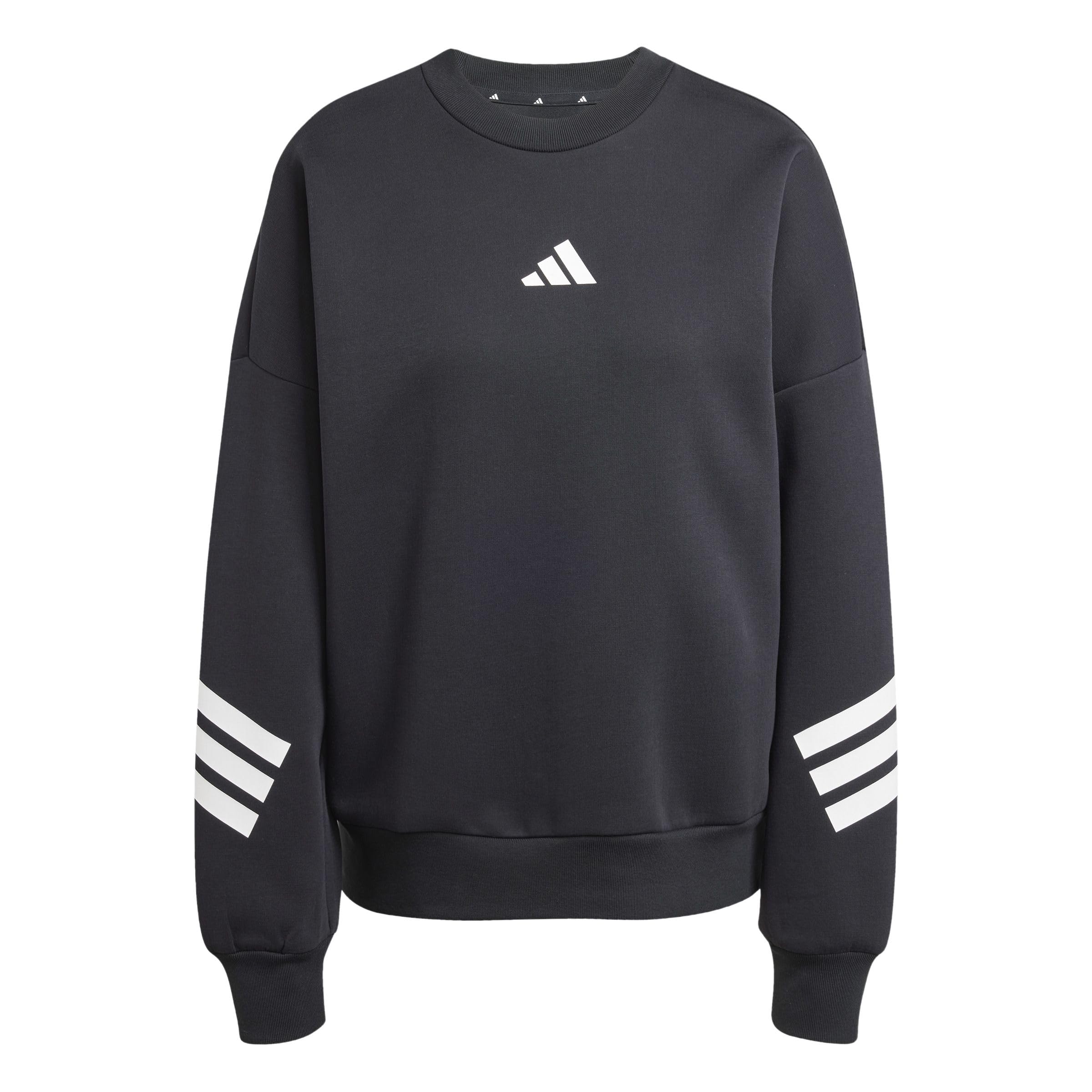 adidas Women's FUTURE ICONS THREE STRIPES SWEATSHIRT, black, XXL