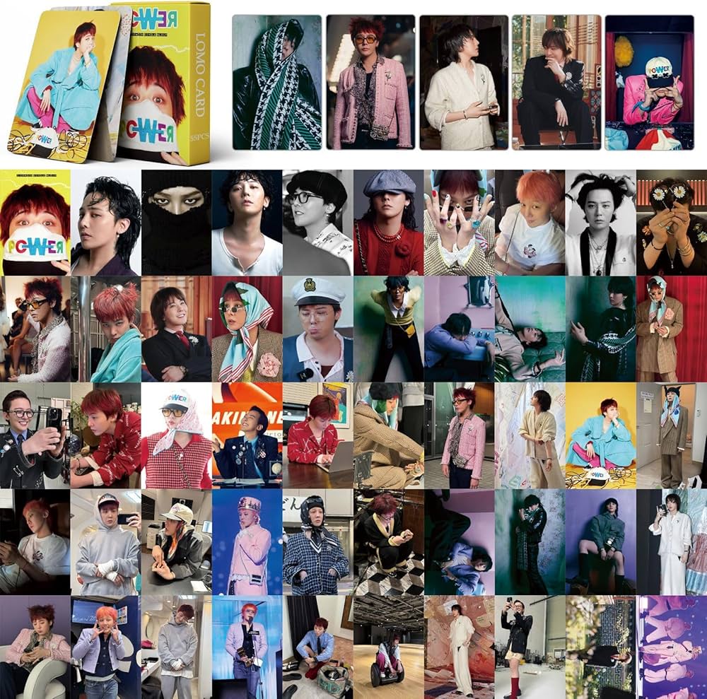 haianallo 55 PCS Bigbang Kwon Zhilong Power Small Card G-Dragon