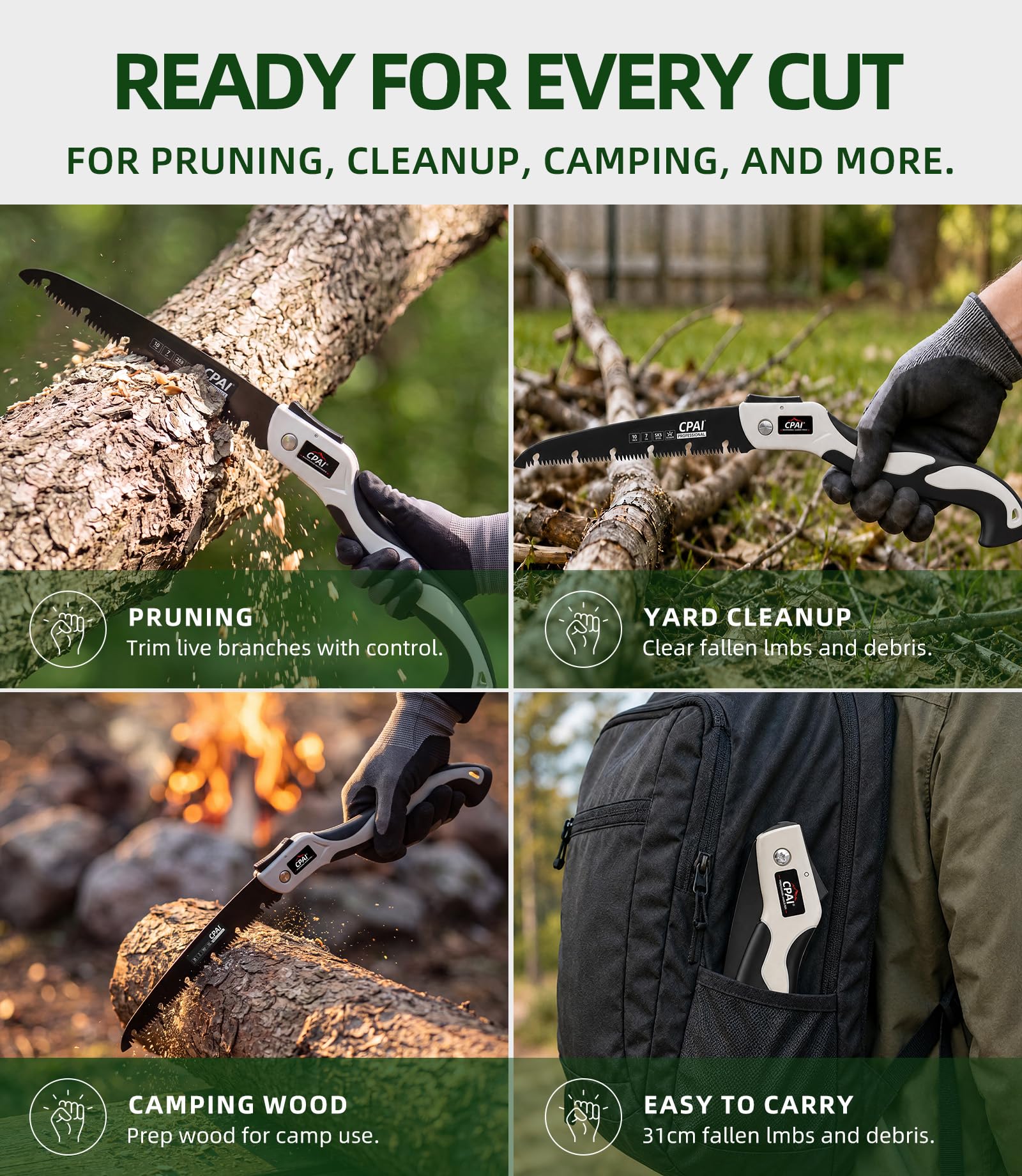 Folding Saw - 10 Inch, Durable & Portable -9 Folding Saw - 10 Inch, Durable & Portable -9