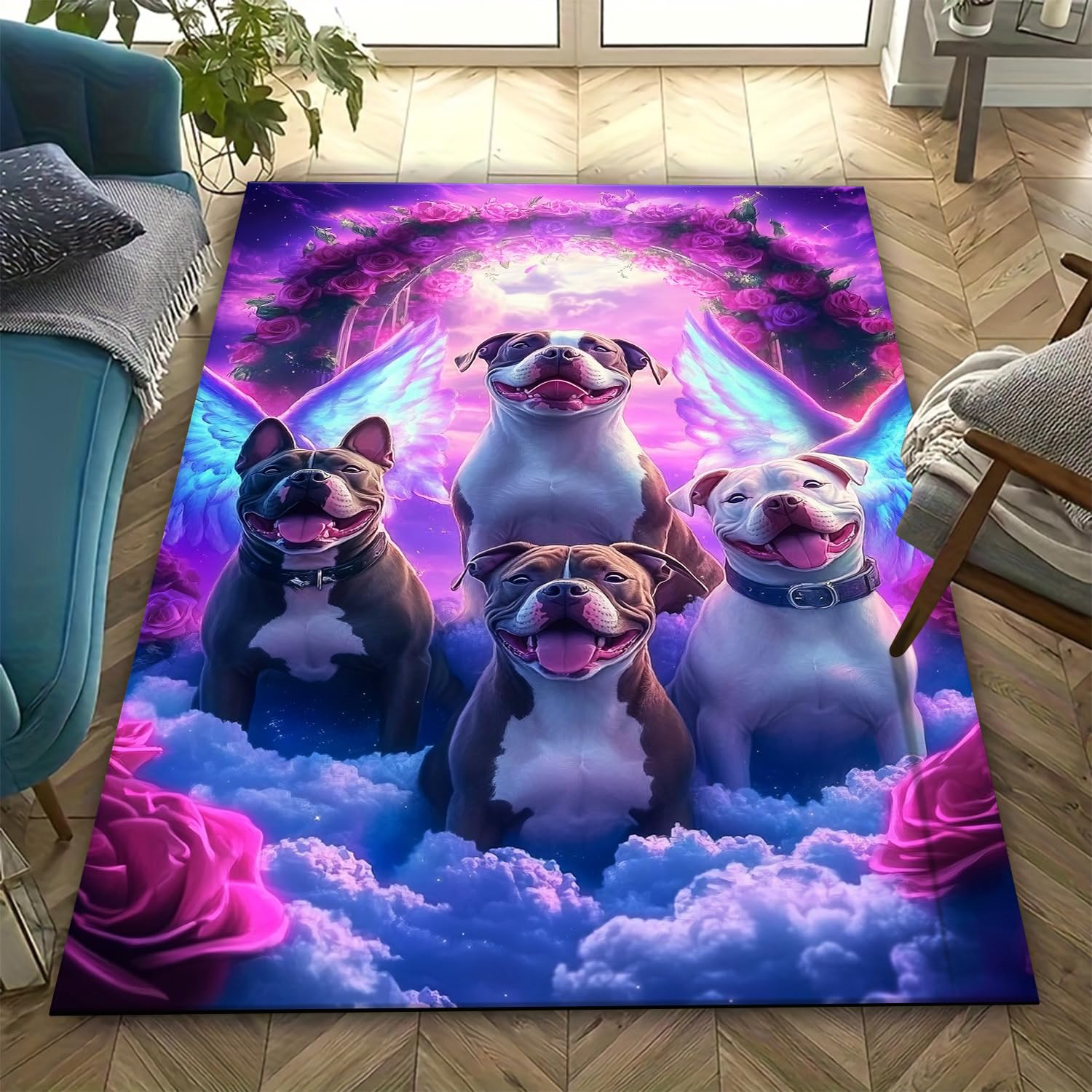 Tapis de salon anti-fatigue pour soulager les pieds et embellir une chambre moderne