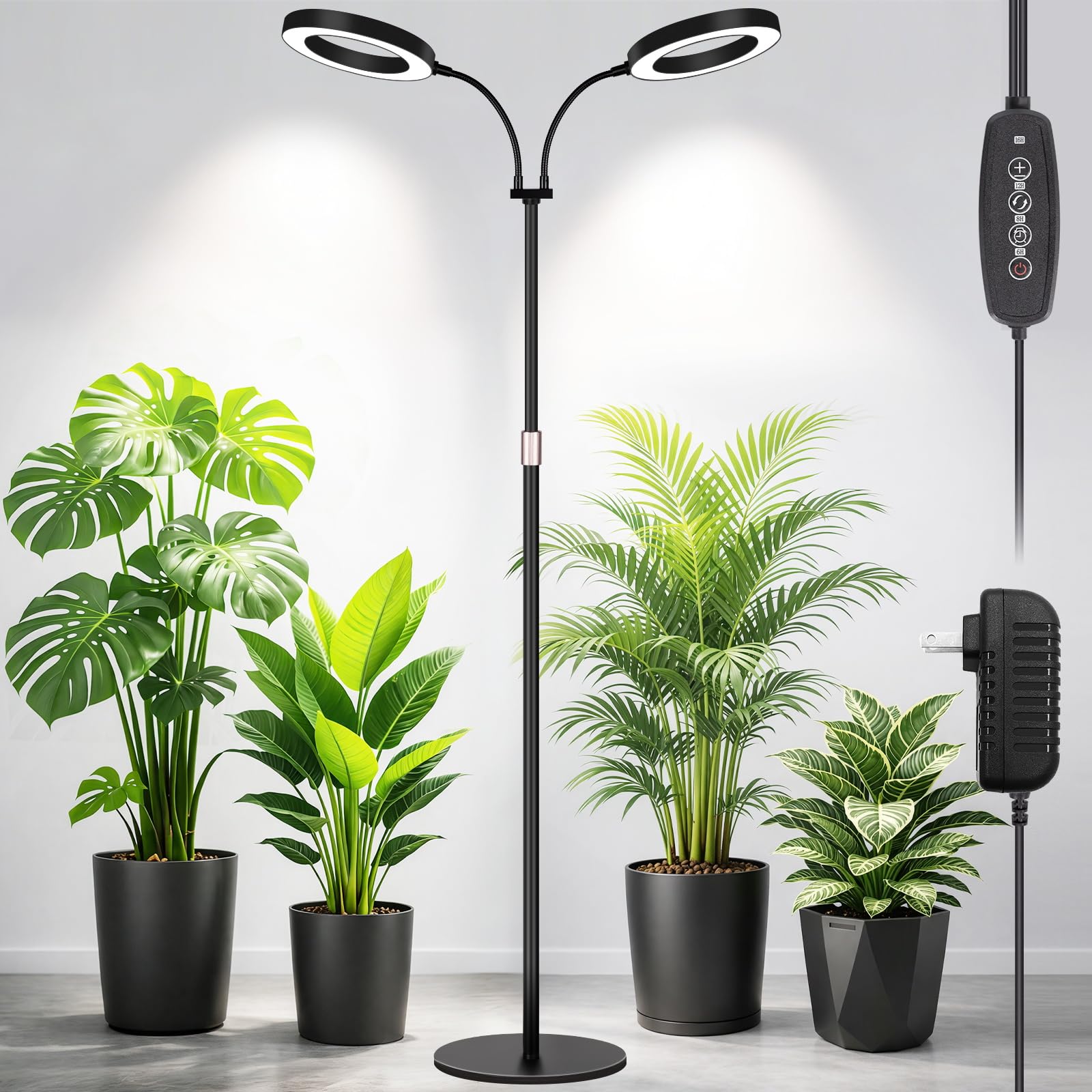 LBW Dual Head Grow Light with Stand