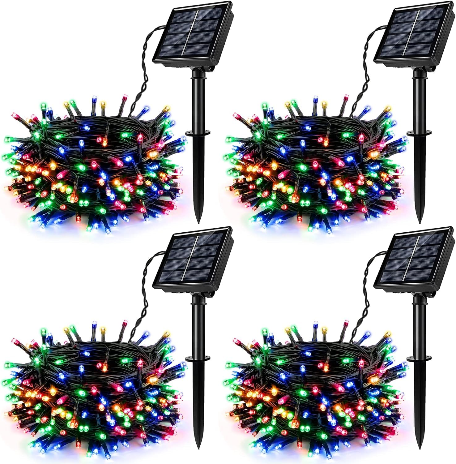 SINGCHUNGTE 4-Pack Solar String Lights