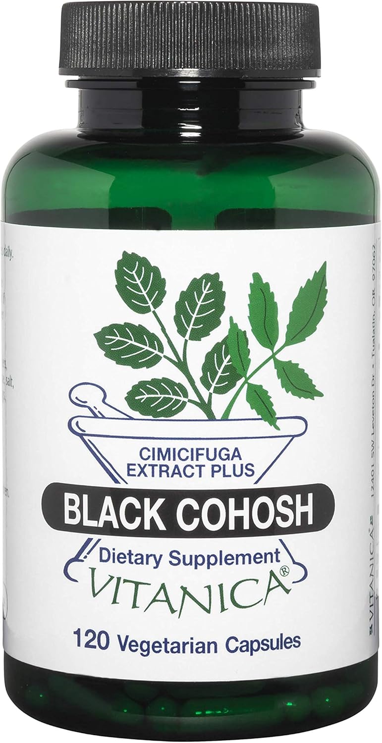 Vitanica Black Cohosh, Cimicifuga Extract Plus, Vegan, 120 Capsules : Health & Household