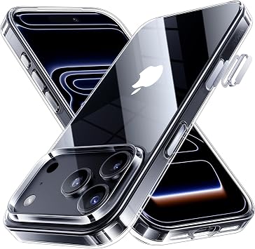 NIMASO NSC25F1661 iPhone 17 Pro Case, Clear, Anti-Yellowing Shockproof, US Military MIL Standard, SGS Certified, PC Back, Camera Control Cover, Compatible with iPhone 17 Pro, Scratch Resistant, Ultra |   PC         MIL         17Pro   NSC25F1661