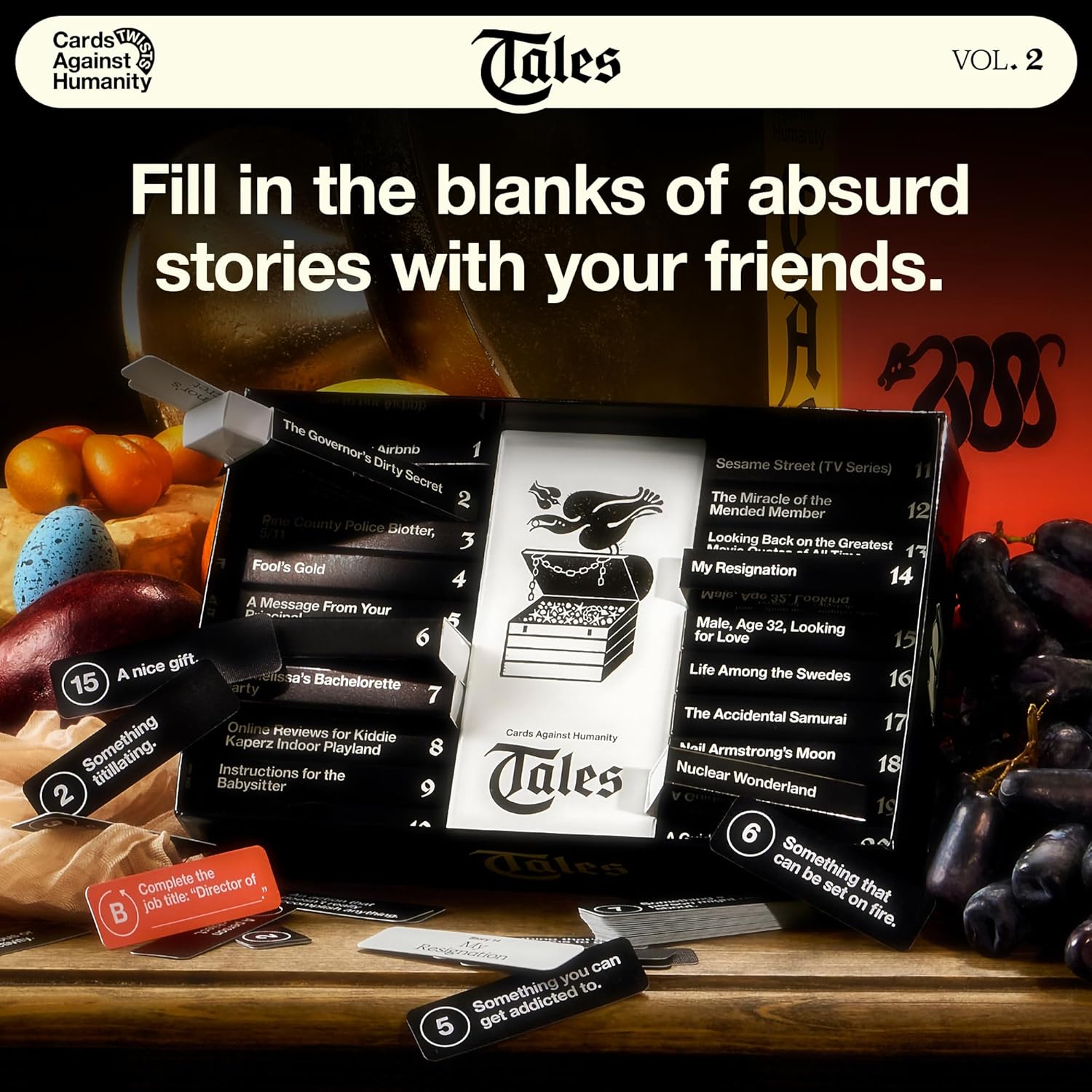 Cards Against Humanity Tales Vol. 2 • A New Twist on The Classic Adult Party Game • Fill in The Blanks of Horrible Stories with Your Cards - Image 2