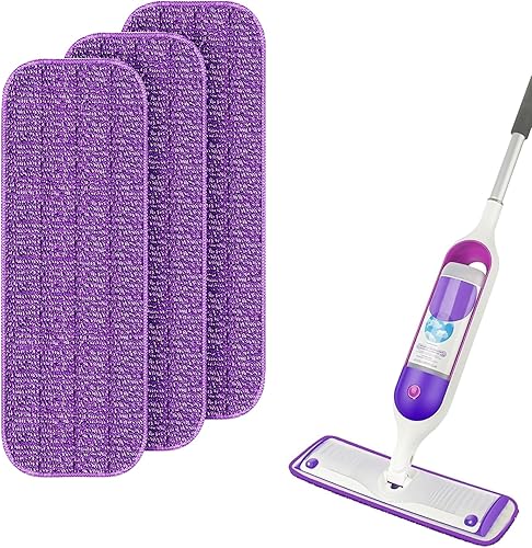 Miniatura 1 de Almohadillas de repuesto reutilizables gruesas y absorbentes compatibles con Swiffer PowerMop, paquete de 6 almohadillas de repuesto para mopa