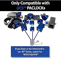 Vista 5 de PACLOCK Kit combinado de cerrojo y disco UCS-7S/770, compre American Act obediente, cuerpo de acero inoxidable, cerrojo blanco, cilindro de 6 pines