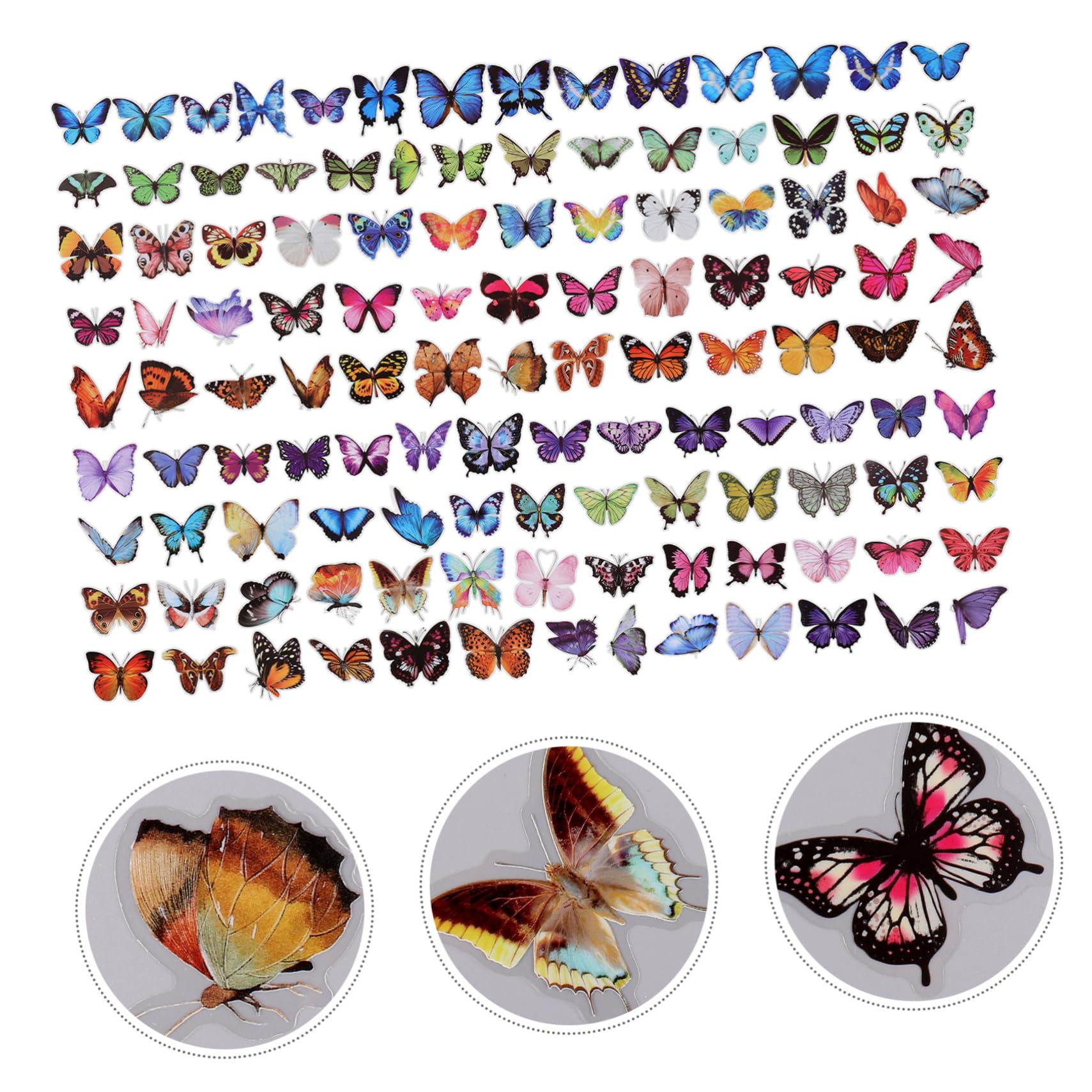Confezione Da 20 Adesivi A Forma Di Farfalla In Stile Vintage - Foto 5