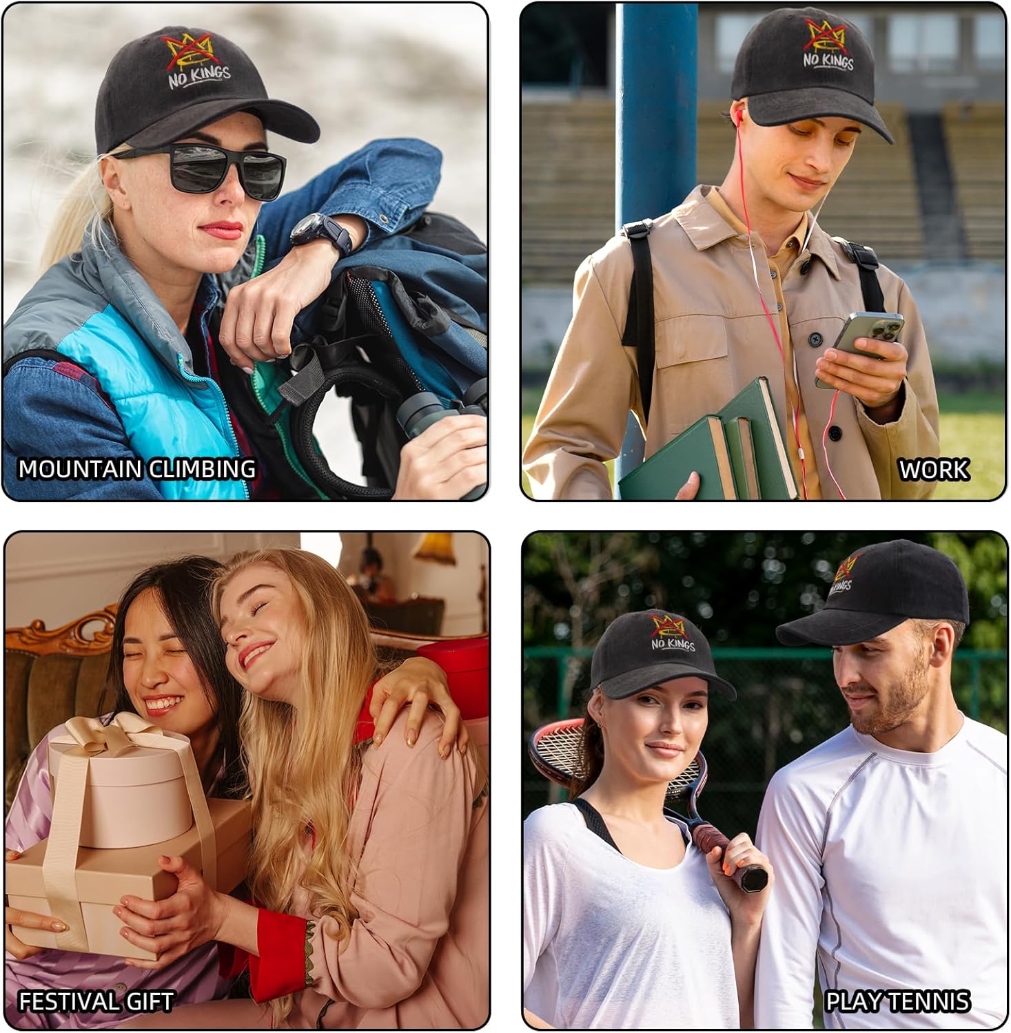 American Flag Patriotic Baseball Cap | Embroidered USA Flag 100% Cotton Adjustable Hat for Men & Women - Image 4