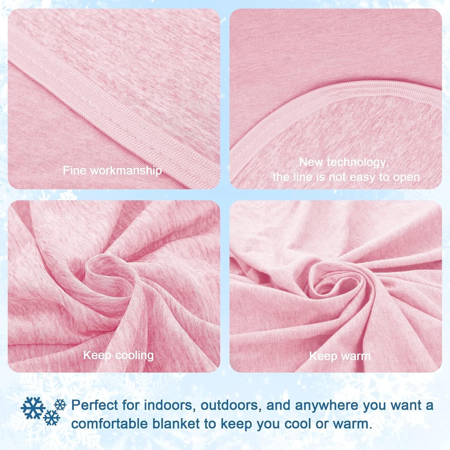 CHOSHOME 1 Pack Cooling Blanket 108" X 90" and 1 Pack Cooling Comforter 120" X 96", Bundle