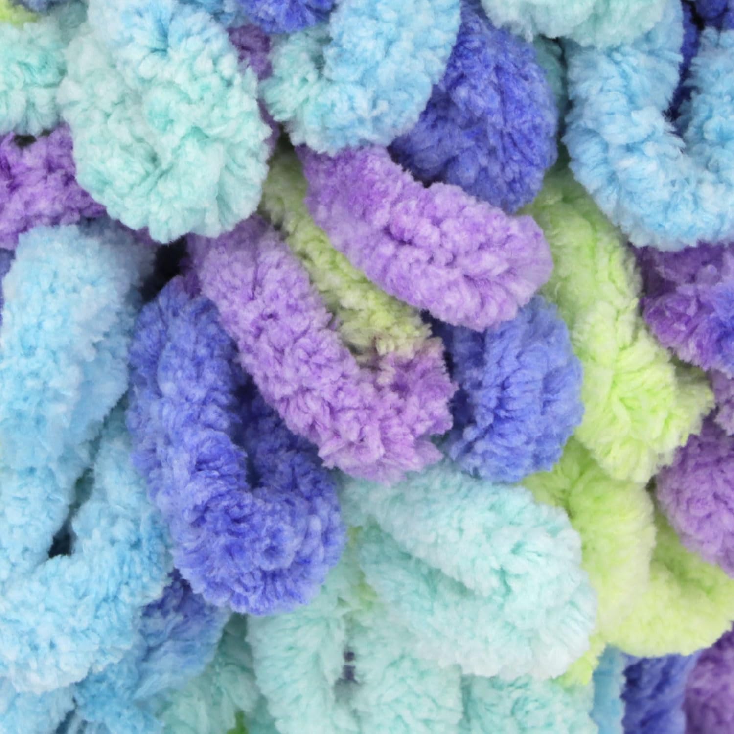 JubileeYarn Fun Finger Loops Yarn - 100g/Skein Jumbo Polyester - Ersa - 6 Skeins