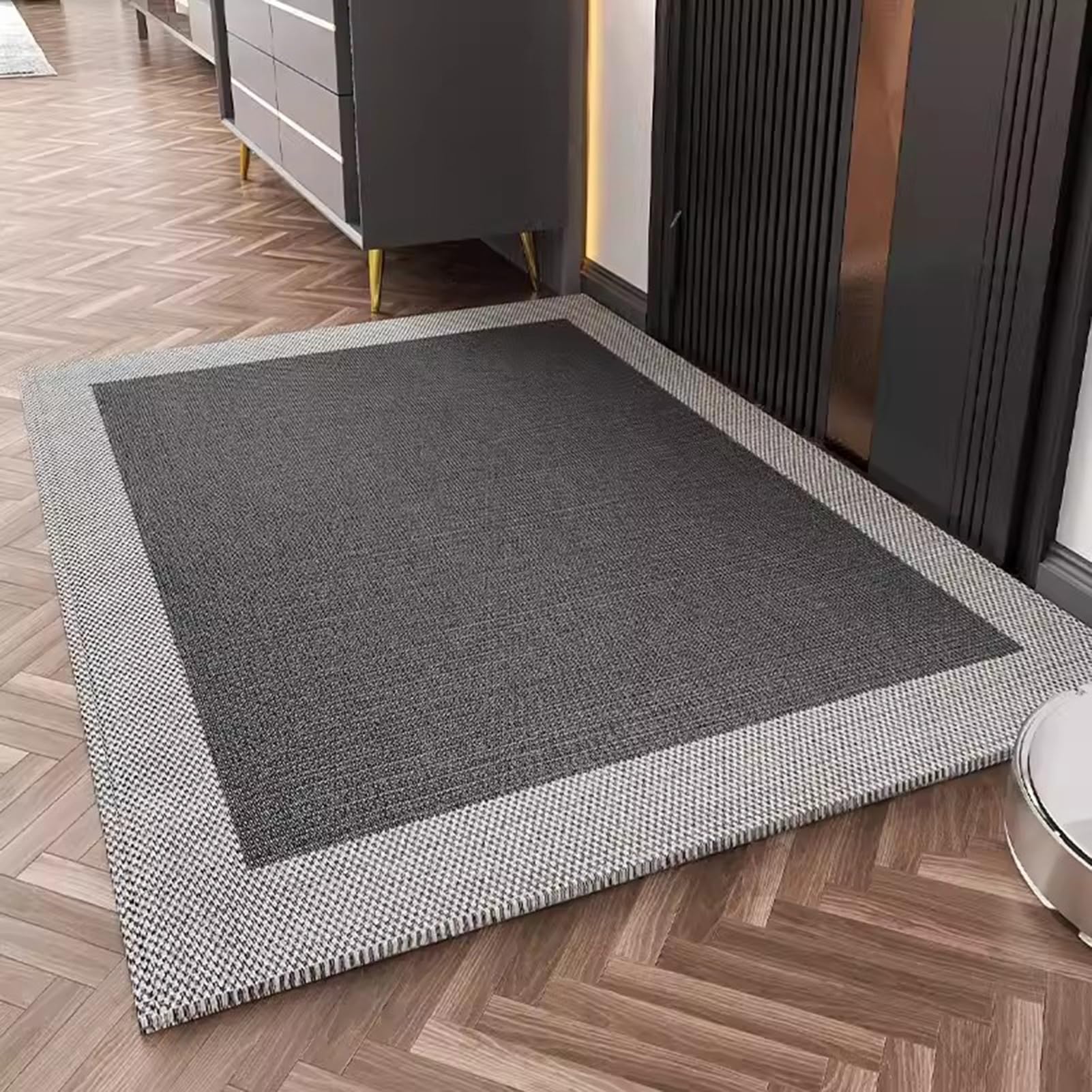 Tapis de porte anti-saleté lavable et résistant pour entrée propre et sèche