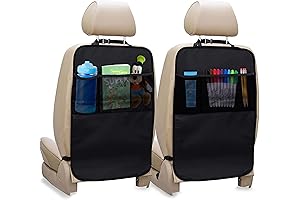 EcoNour Premium Waterproof Back Seat Car Organizer for Kids (2-Pack)