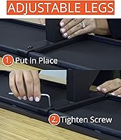 Vista 7 de Stand Up Desk Store Soporte de monitor de altura ajustable (48 pulgadas de ancho)