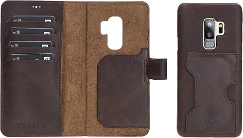 Miniatura 20 de Venito Funda tipo cartera para iPhone 15 con tarjetero y bloqueo RFID, funda de cuero para teléfono, funda desmontable de 6.1 pulgadas, Florencia