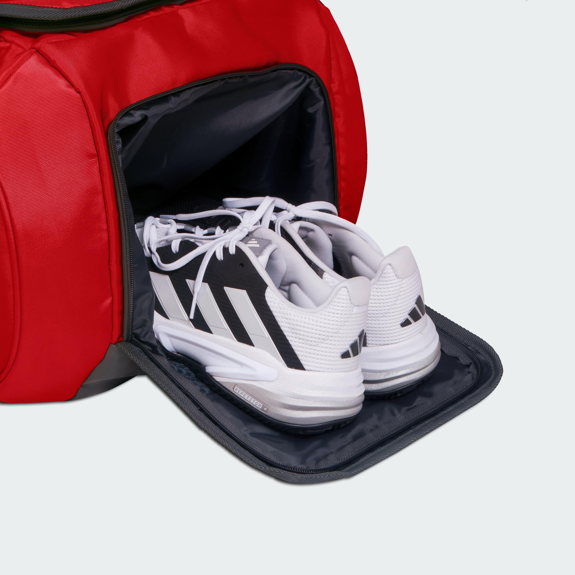 adidas Tour 3.3 - Borsa per racchette da tennis, colore: rosso solare/nero
