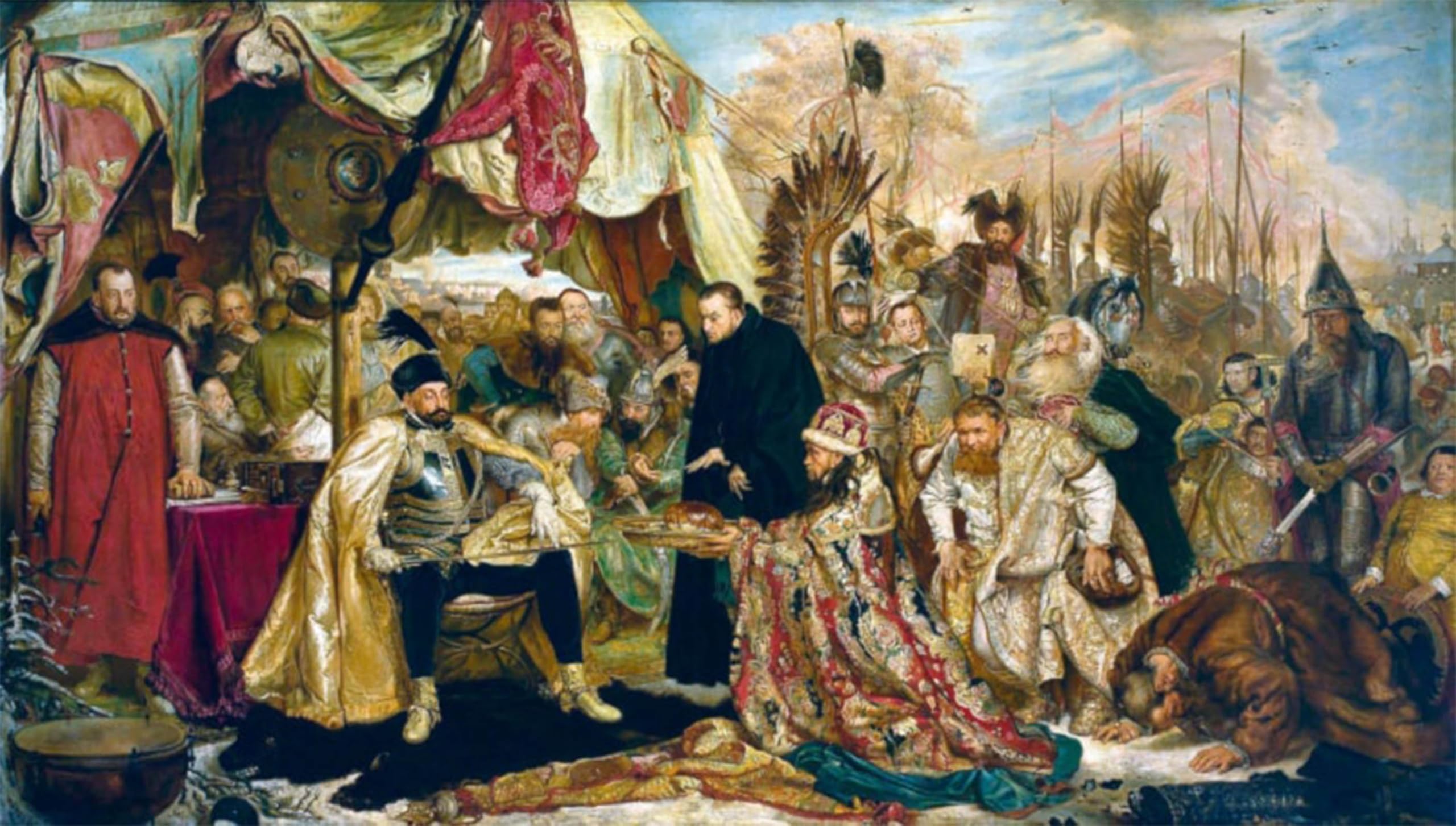 ARTXLXXBN Famous Print Painting Colorful Art Print Stephen Batory near Pskov Jan Matejko Canvas Art Decorations for Home Decor 60x90cm