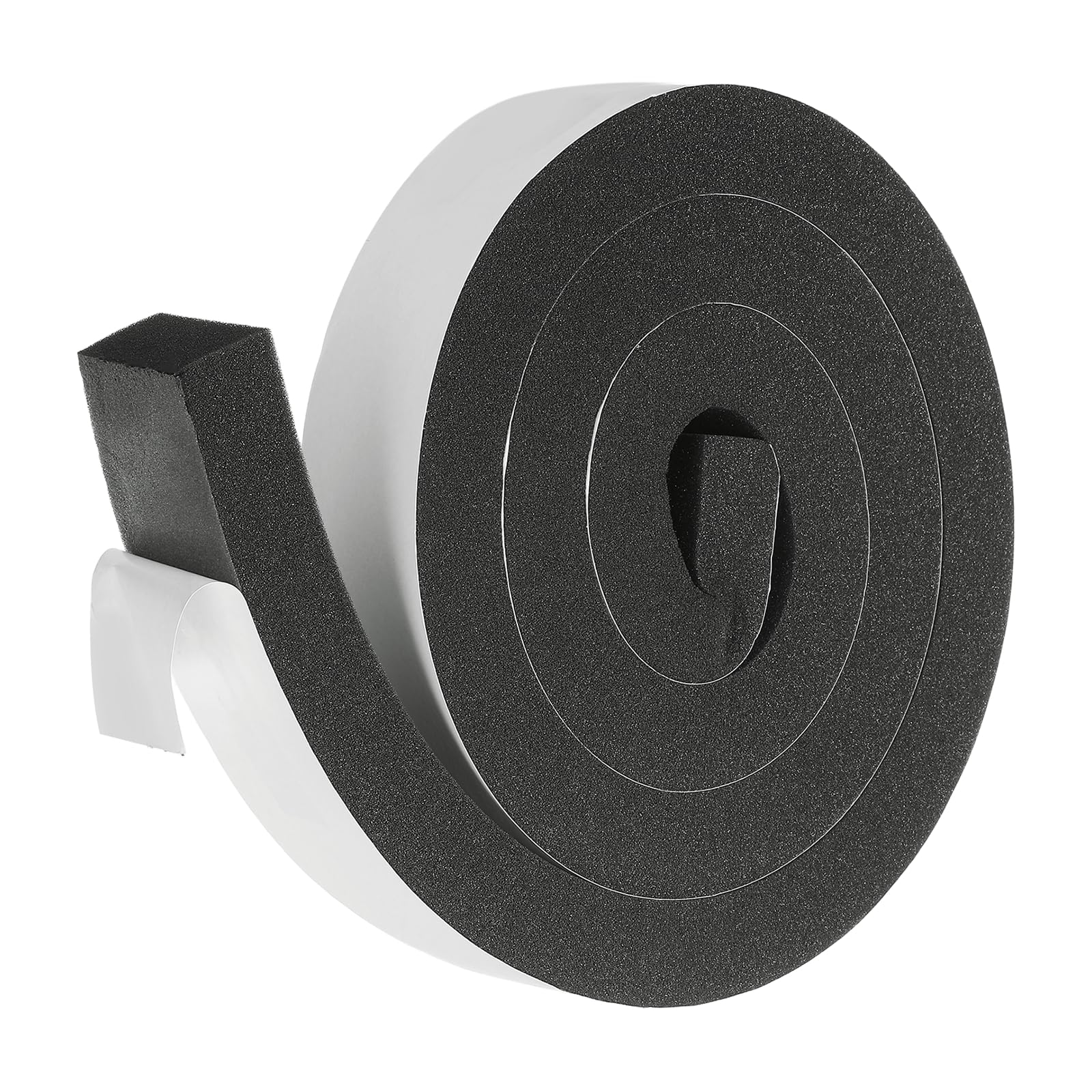 sourcing map Weather Stripping Door Seal, 50mm x 30mm Adhesive Foam Tape Seal Soundproof Insulation Strips for Door Frame Window Gaps (6.5 Feet)
