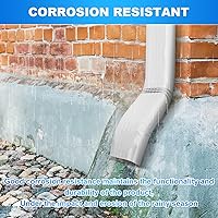 Vista 5 de Codo estilo A del líder del canalón (Offset= 3) 2"x3" Blanco S