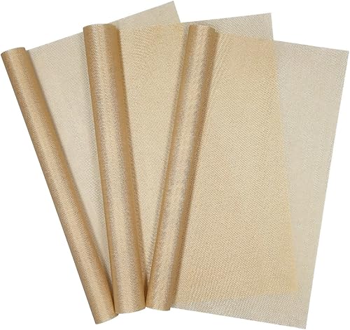 Vista 8 de Navaris 3 bandejas reutilizables para hornear, papel pergamino de 13 x 16 pulgadas para horno, antiadherentes y duraderas, de teflón PTFE, bandeja