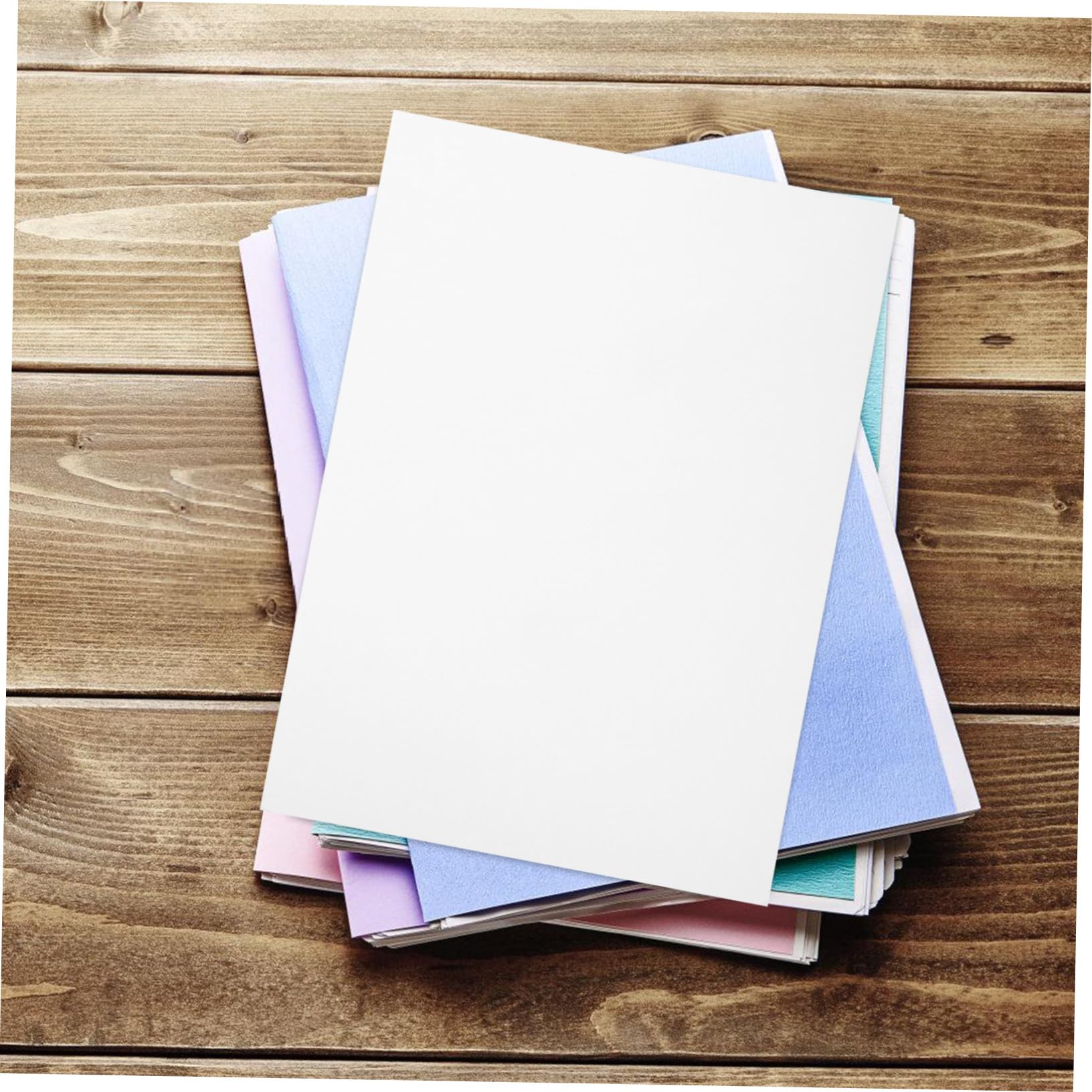 iplusmile 100 feuilles Papier Épais Double Face pour Impression et Loisirs Créatifs Papier Cartonné pour Écriture et Bricolage Quotidien
