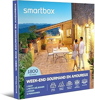 Smartbox - Coffret cadeau Séjour gourmand de 2 jours avec dîner ou dégustation de vin - Idée cadeau voyage