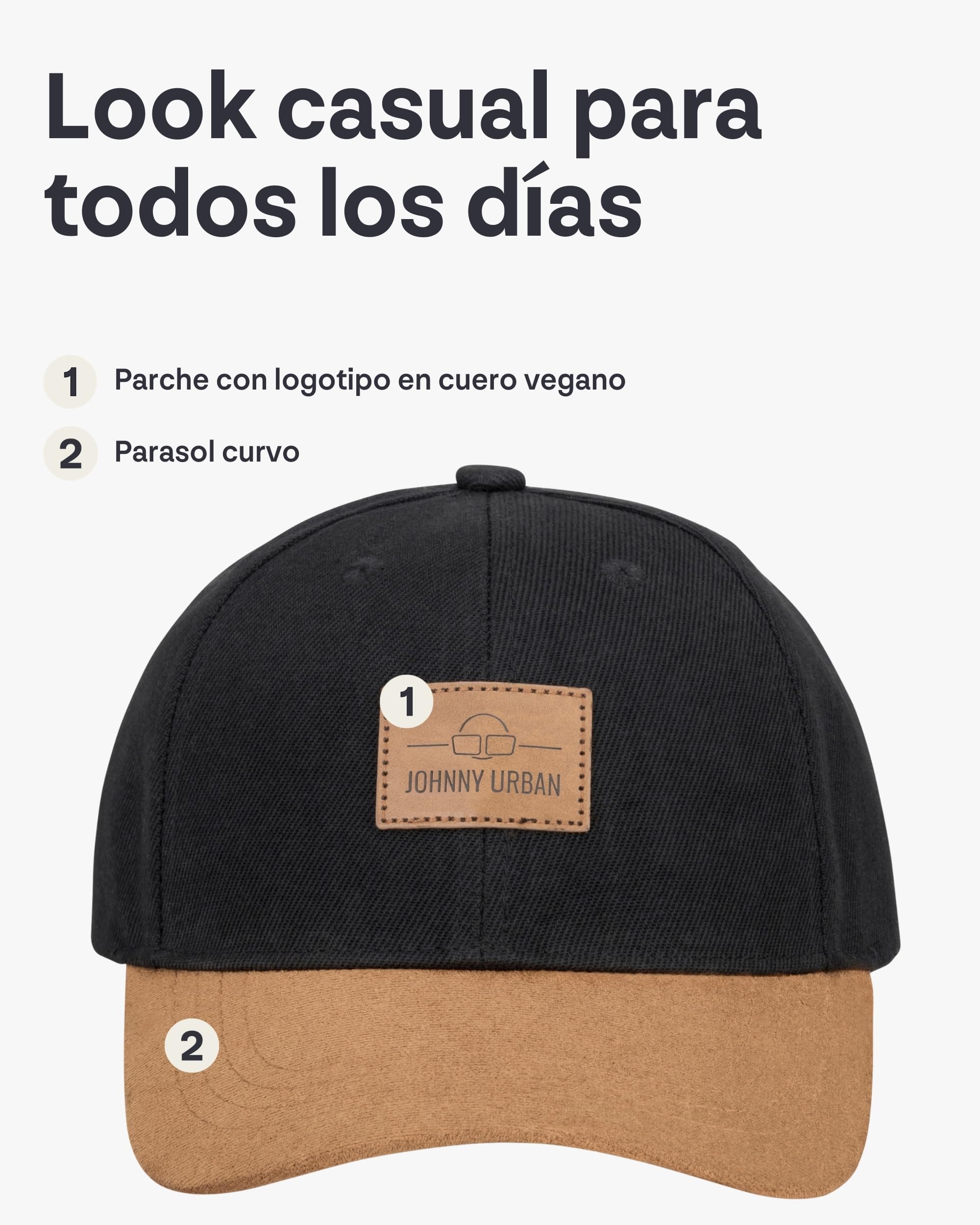 Johnny Urban Gorras de Hombre para Mujer y Hombre - Dean - Elegante Gorras de Baseball Ajustable y con Logo Chapado - Talla Única Unisex Adulto - Gorros de Trucker