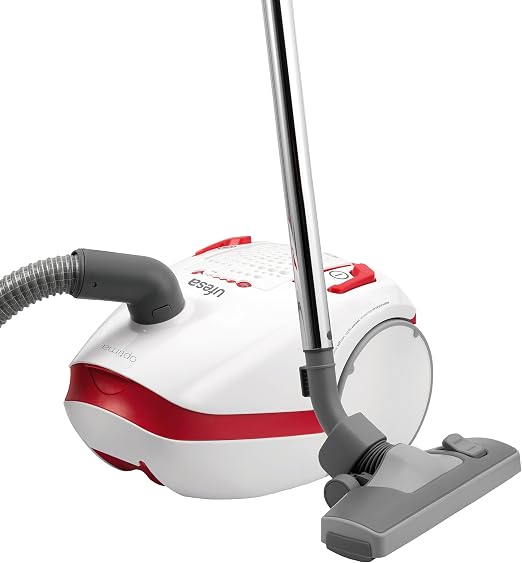 Ufesa AC6201 Aspirador Con Bolsa, 700 W, 2.5 litros, 77 Decibelios, Blanco  y rojo : Amazon.es: Hogar y cocina