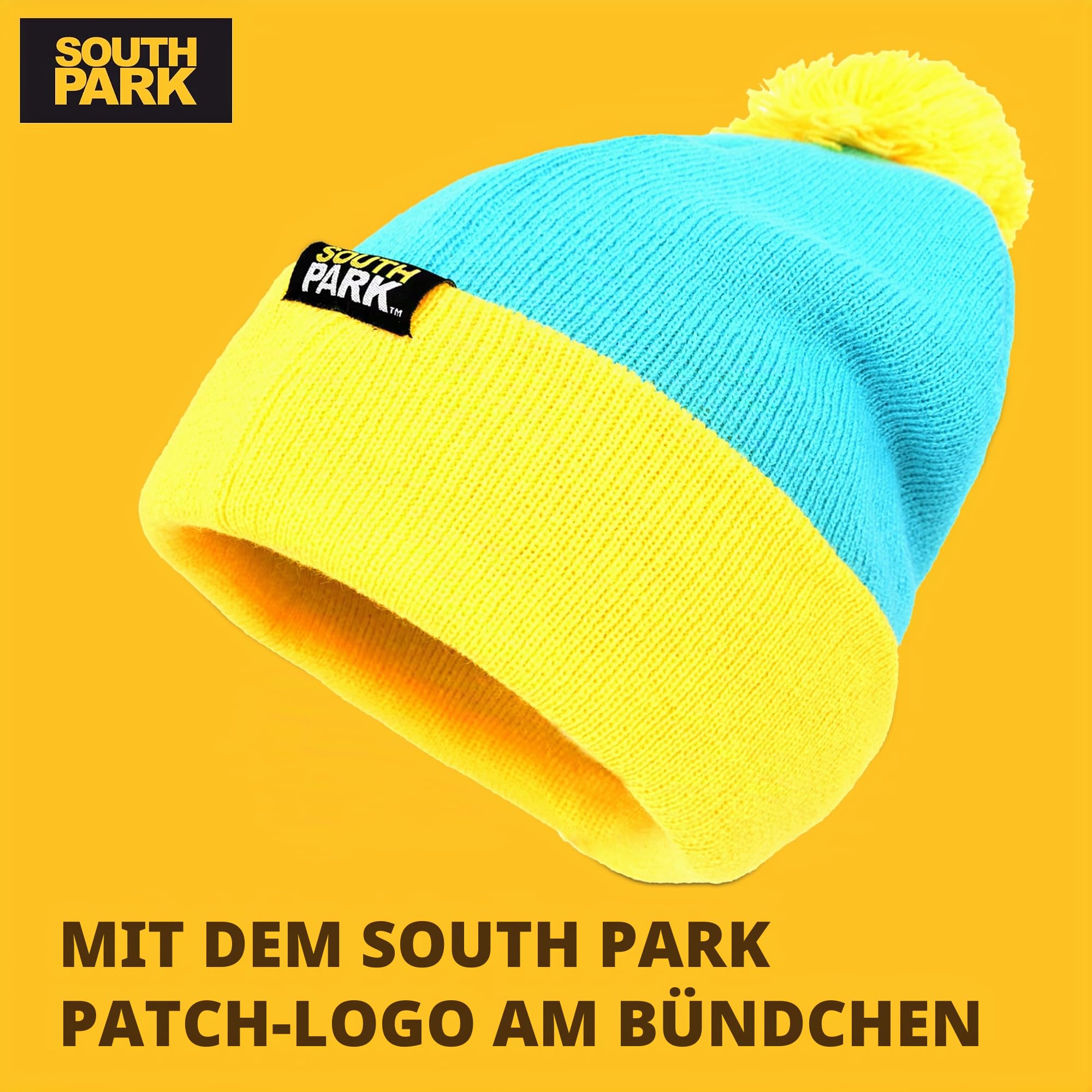 Cosplay-Kopfbedeckungen für South Park-Charaktere, Stan Marsh, Kyle Broflovski, Eric Cartman und Kenny McCormick Designs