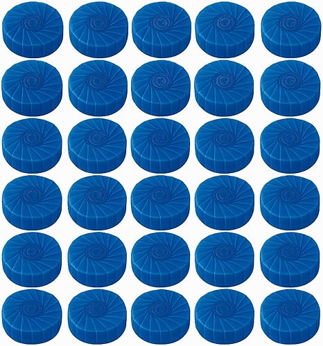 EXTRAKLEAN Tabletas limpiadoras automáticas de inodoro, ambientador azul de larga duración, paquete de 30 unidades