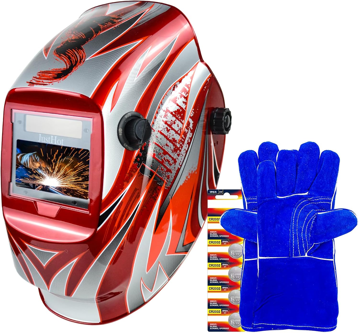 Welding Helmet Auto Darkening True Color 4 Sensor 1/1/1/1 Optical Hood JH-CD02