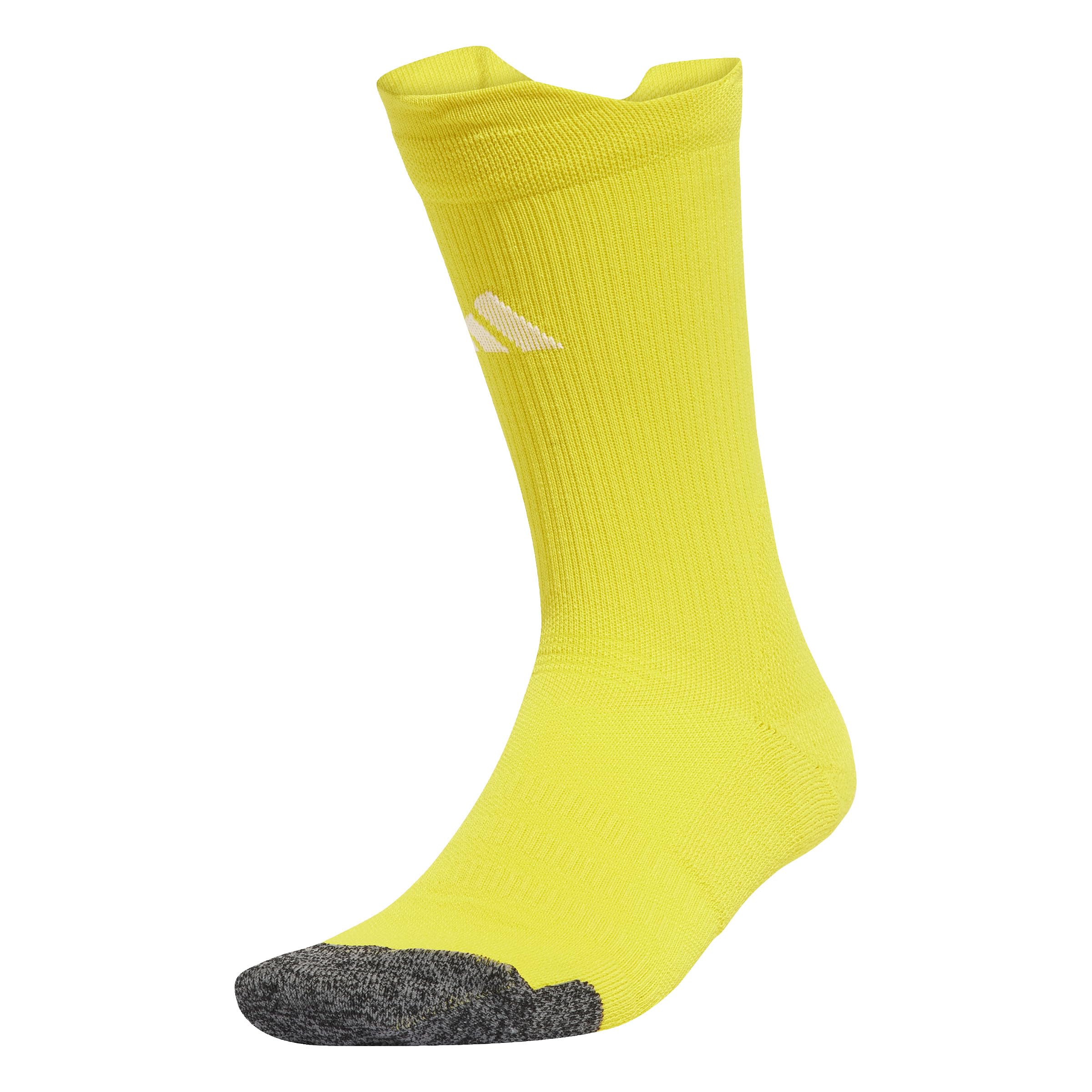 adidas Unisex Football Cushioned Performance Crew Socks, team yellow/white, 6.5-8