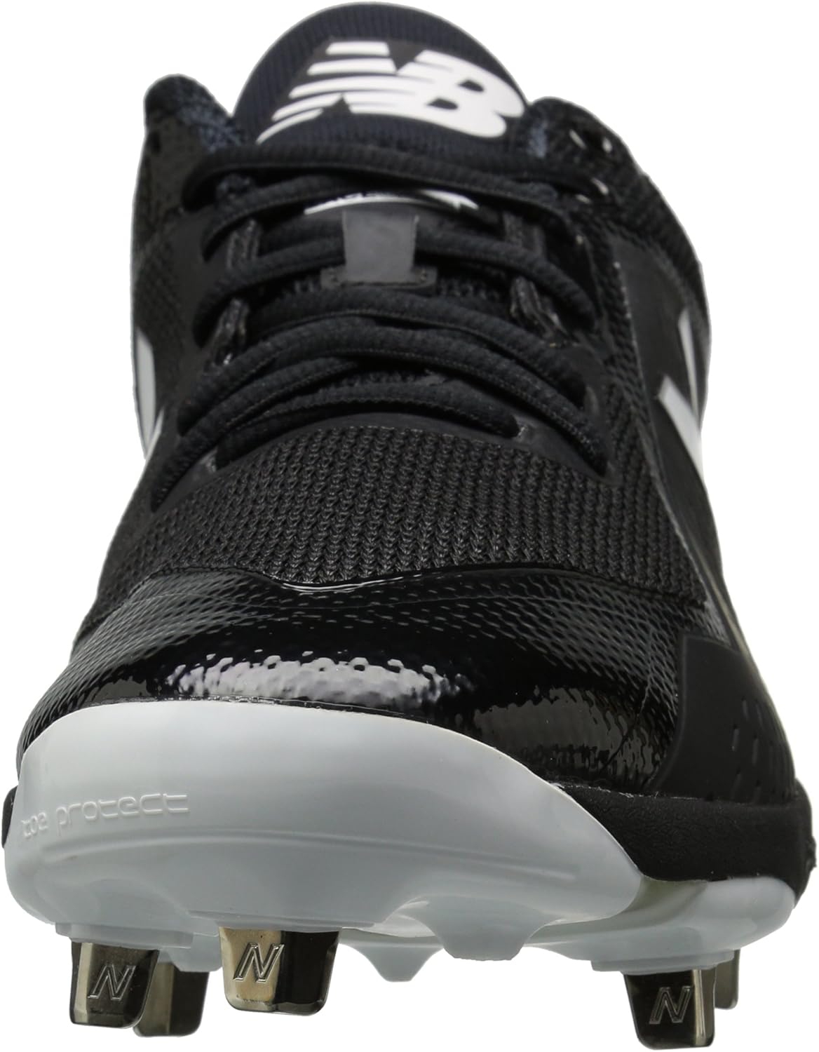 New Balance Men's L4040v4 Metal Baseball Shoe 5 2E US Black/Black