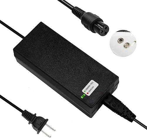 EVAPLUS Adaptador de corriente de 42V 2A con conector mini de 3 clavijas de 0.315 in, reemplazo universal para adaptador de fuente de alimentación