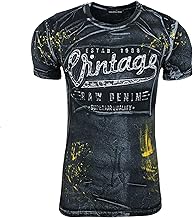 Subliminal Mode T-Shirt Homme Coton Col Rond Manches Courtes Délavé Style Mordene/Vintage - Imprimé en 3D Unique - Coupe Classique BX10184