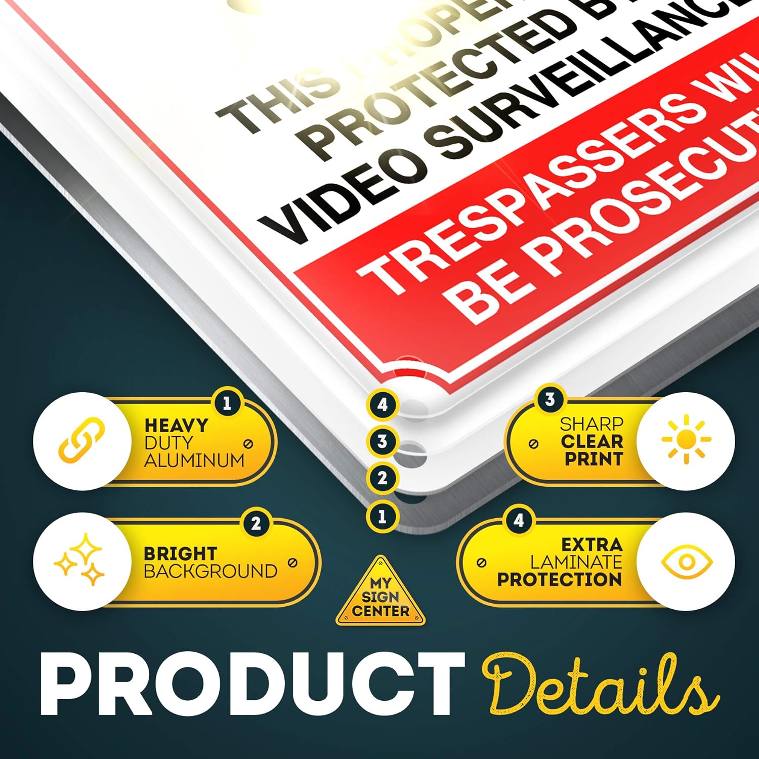 Bеѕt Dеаl My Sign Center UV Protected and Weatherproof Thick Rust Free Aluminum No Trespassing This Property Is Protected By Video Surveillance Trespassers Will Be Prosecuted Sign, 7 x 10 Inch Lіmіtеd Dіѕсоunt My Sign Center UV Protected and Weatherproof Thick Rust Free Aluminum No Trespassing This Property Is Protected By Video Surveillance Trespassers Will Be Prosecuted Sign, 7 x 10 Inch