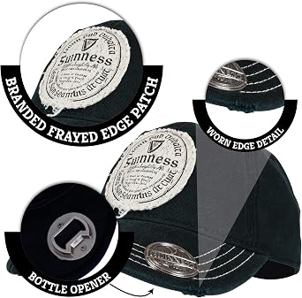 Guinness Men's Bottle Opener Baseball Hat