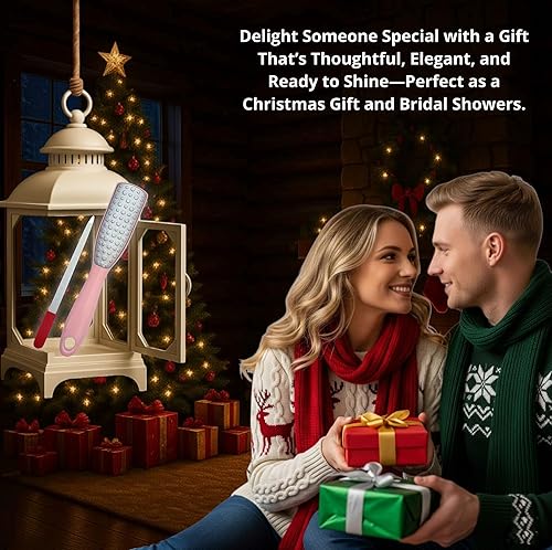 Miniatura 9 de Juego 2 en 1 de lima de pie profesional y removedor de callos  Raspa de pie de 9.6 pulgadas con lima de uñas de 6.7 pulgadas incluida, zafiro rosa