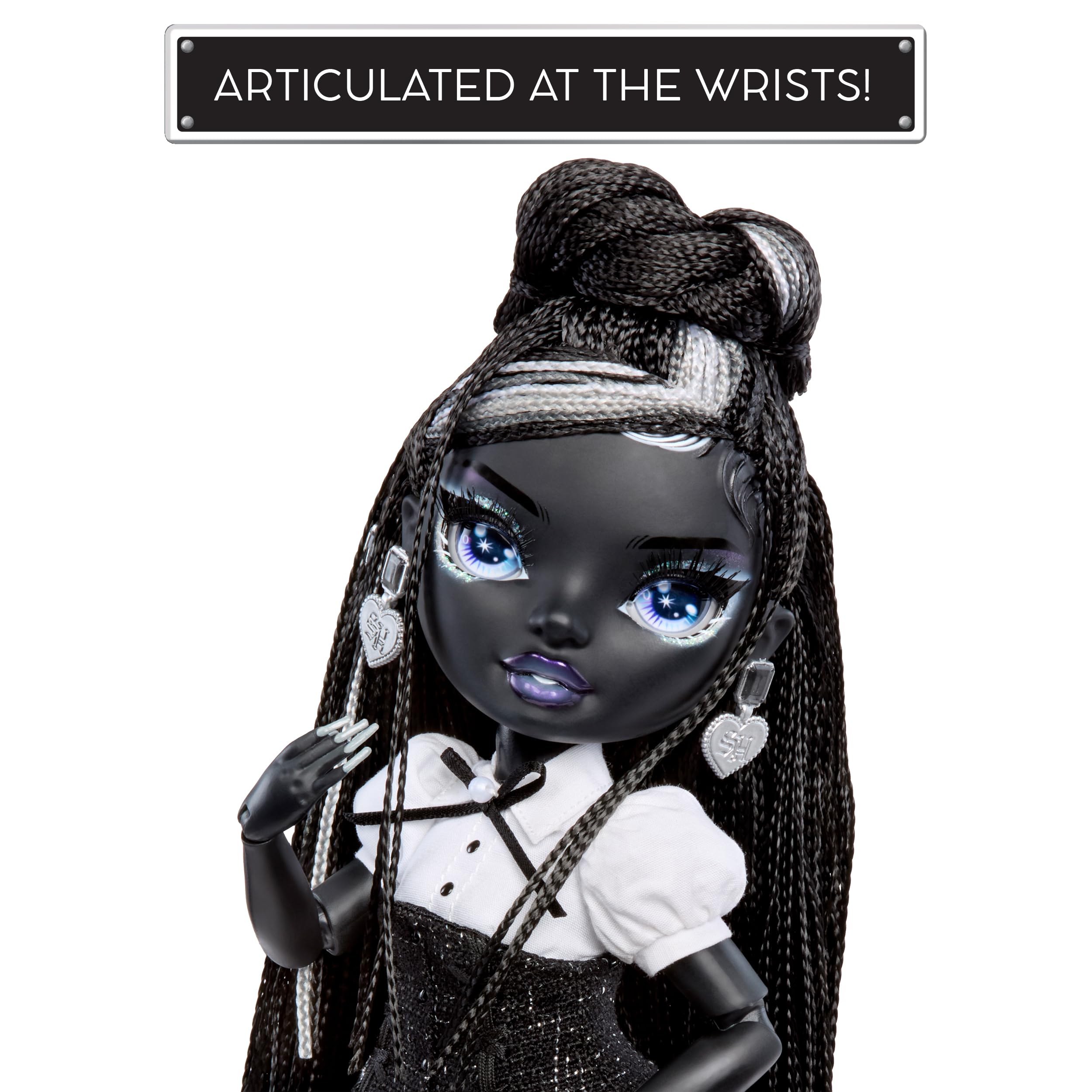 Rainbow High Shadow High Fashion Doll, Shanelle Onyx, Black Hair, 28 cm Fashion Doll with Designer Outfits - Image 2