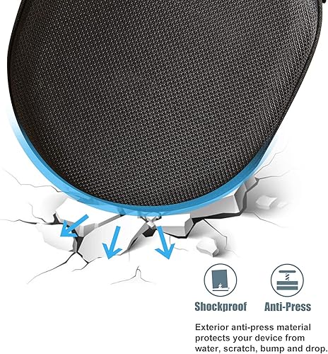 Miniatura 5 de ProCase Funda rígida para auriculares inalámbricos Sony WH-CH720N/ WH-CH710N/ WH-CH520/WH-CH510/WH-1000XM5/WH-1000XM4/WHXB910N/ Bose 700 con Negro