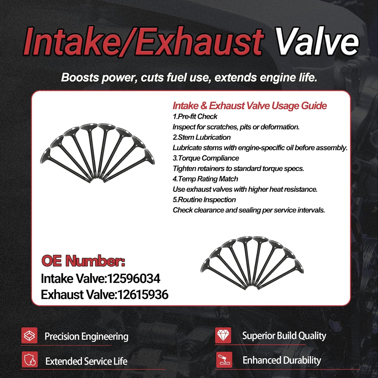 Ecotec 2.4 Full Gasket Set with Piston Rings & Connecting Rods Kit Fit for Chevrolet Captiva Equinox Malibu Impala Cobalt GMC Terrain Buick Lacrosse Regal Verano 2.4L 2006-2017 Replace# HS26517PT
