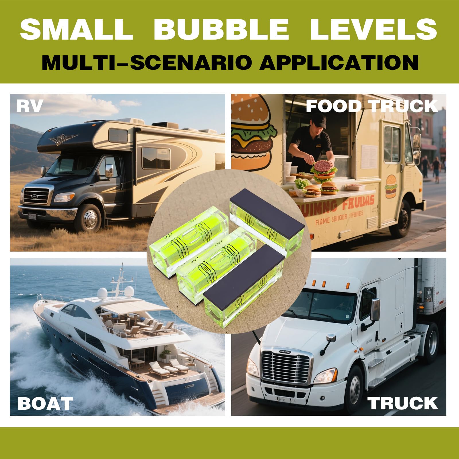 Magnetic Mini Bubble Levels - 4 Pack -8