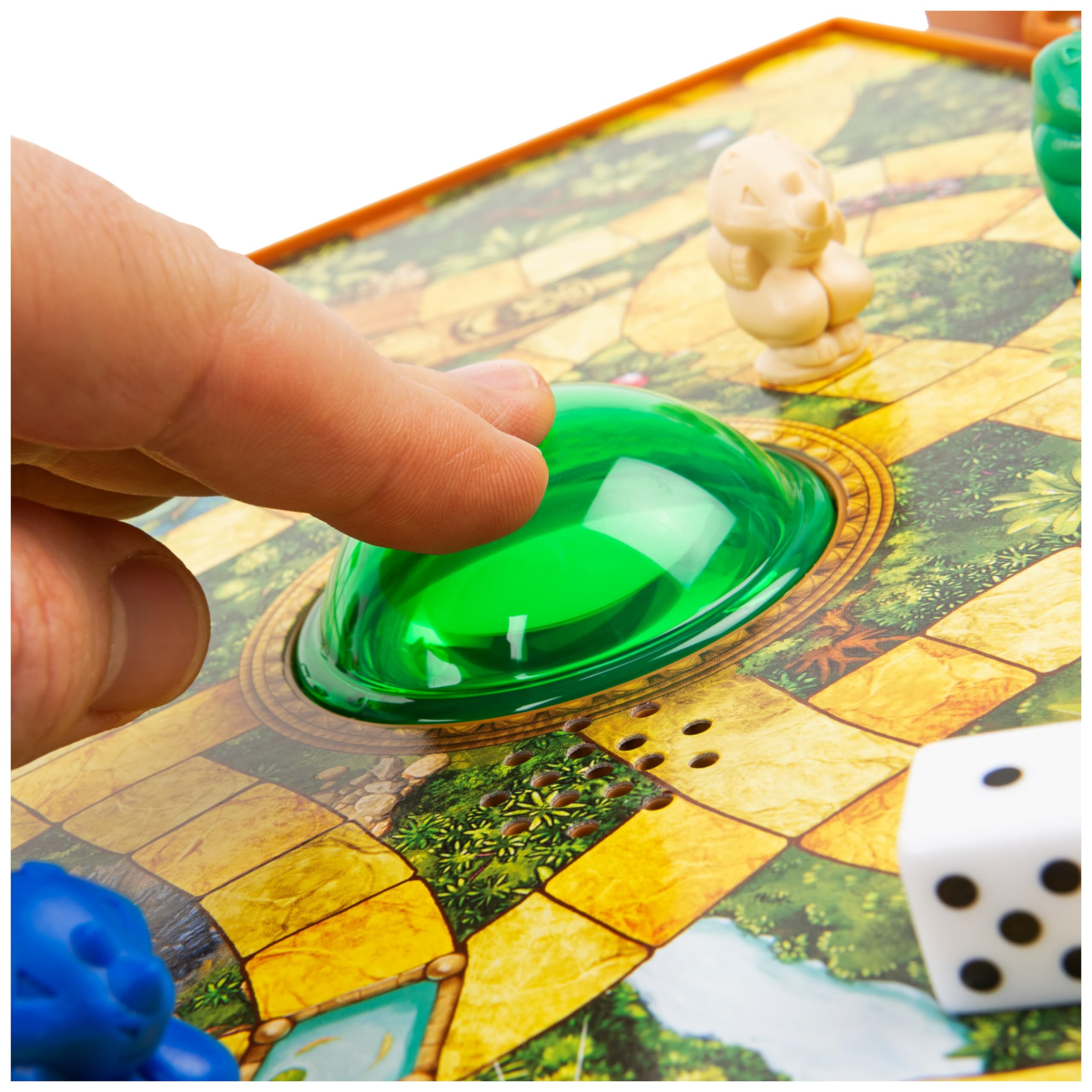 Spin Master Games - Jumanji - das actiongeladene Familienspiel, Deluxe-Version mit Spielcomputer inkl. Licht- und Soundeffekten; für 2–4 mutige Abenteurer ab 8 Jahren