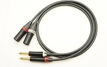 Amazon | MOGAMI 2549 XLR(オス)→TSフォン 2本ペアケーブル (3m