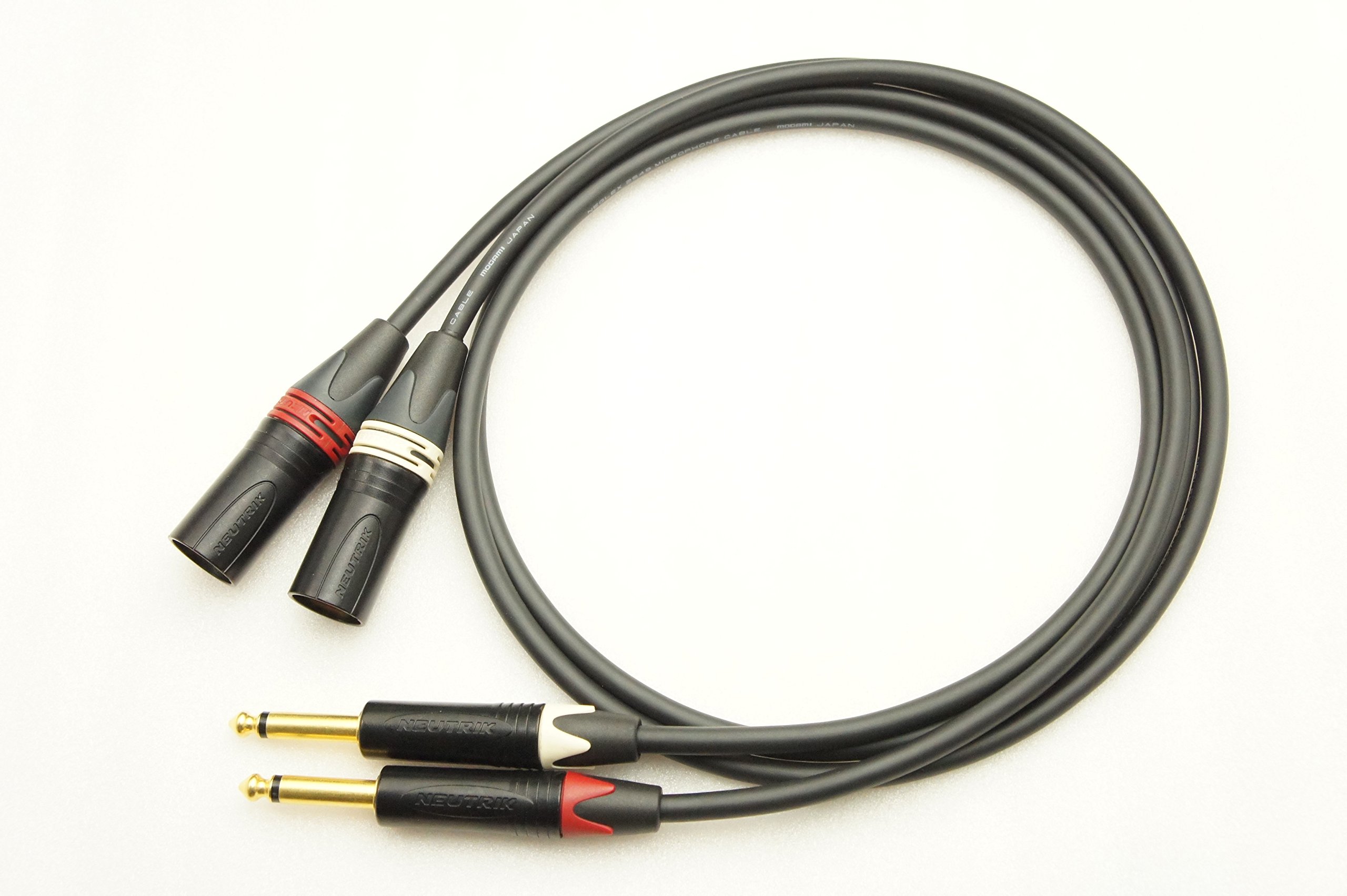 Amazon | MOGAMI 2549 XLR(オス)→TSフォン 2本ペアケーブル (3m