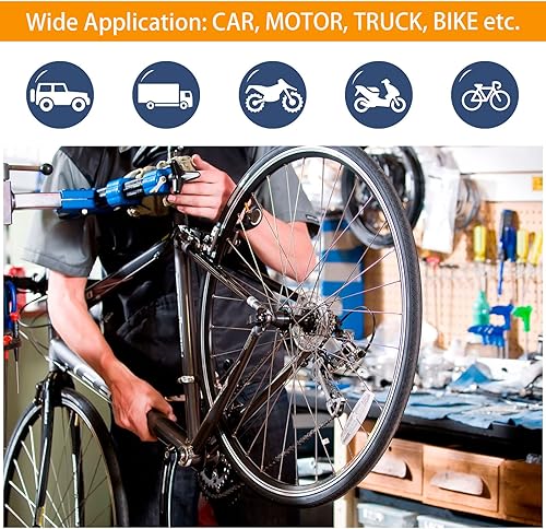 Miniatura 7 de Kit de Válvula Presta para Bicicleta - 21 Piezas, Herramienta de Extracción de Vástago, Núcleos de Válvula de Latón y Tapas de Vástago