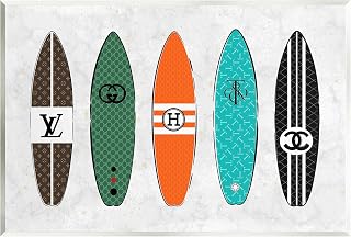 Stupell Industries Nautical Glam Surfboards Wall Plaque Art by Martina Pavlova