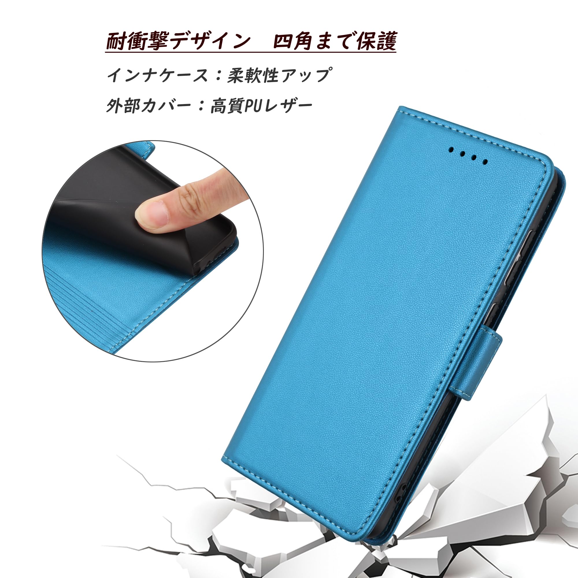 ボナペンチュラ iPhone17pro 手帳型ケース 青 Amazon.co.jp: iPhone 17 Pro ケース 手帳型 iPhone17Pro 手帳型ケース